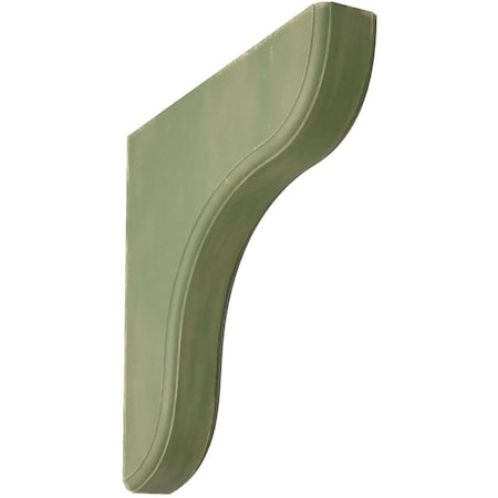 Ekena Millwork 1 3/4"W x 10 1/2"D x 10 1/2"H Eaton Wood Vintage Decor Bracket, Restoration Green BKTWD02X11X11EAGR